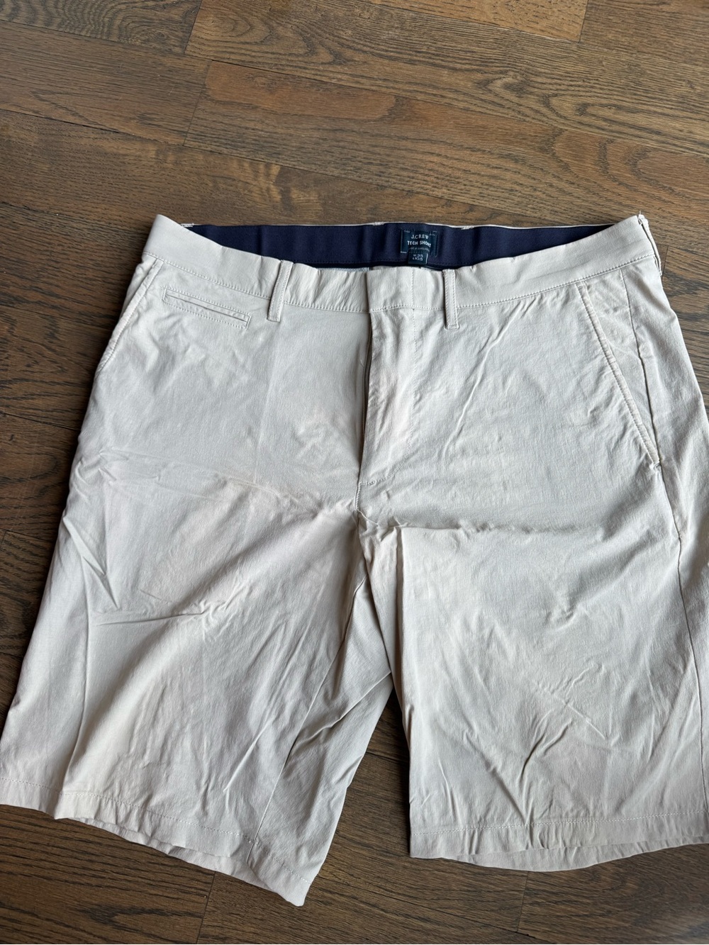 J.Crew men’s tech Shorts - Light Beige